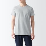 紳士　脇に縫い目のない　２枚組　クルーネック半袖Ｔシャツ