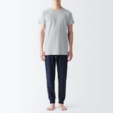 紳士　脇に縫い目のない　２枚組　クルーネック半袖Ｔシャツ