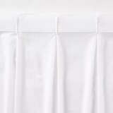 綿ボイルプリーツレースカーテン／オフ白