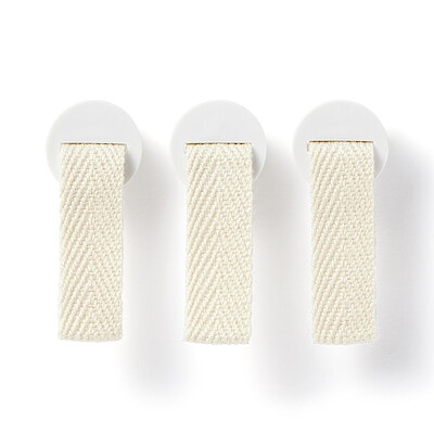 ファイルボックス用つまみ　ポリプロピレンファイルボックス専用　３個入り