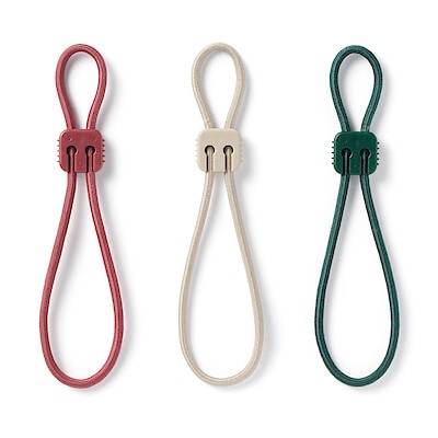 ロック付き結束ゴムバンド　３色セット