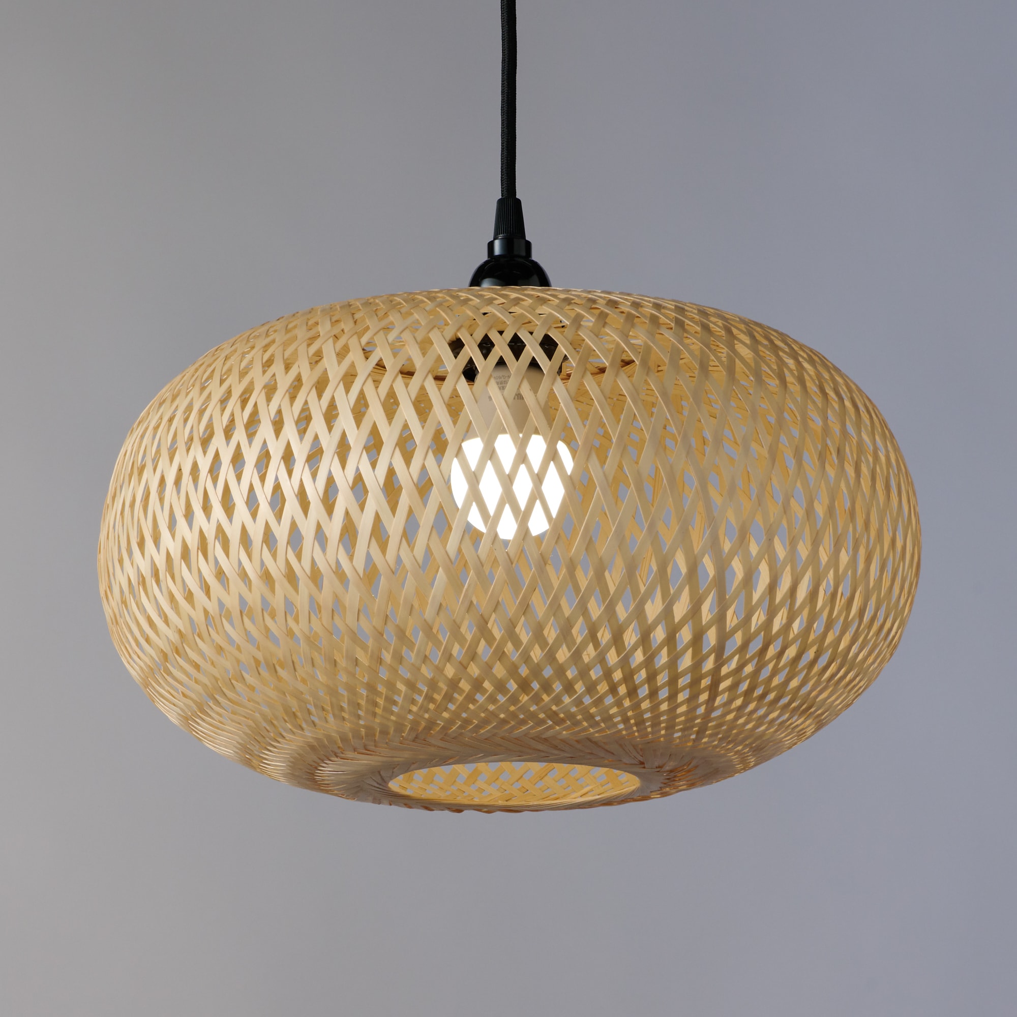 ペンダントライト用シェード　バンブー　オーバル