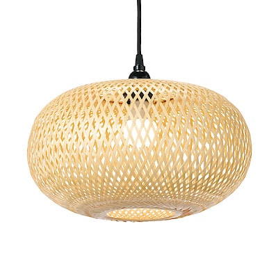 ペンダントライト用シェード　バンブー　オーバル