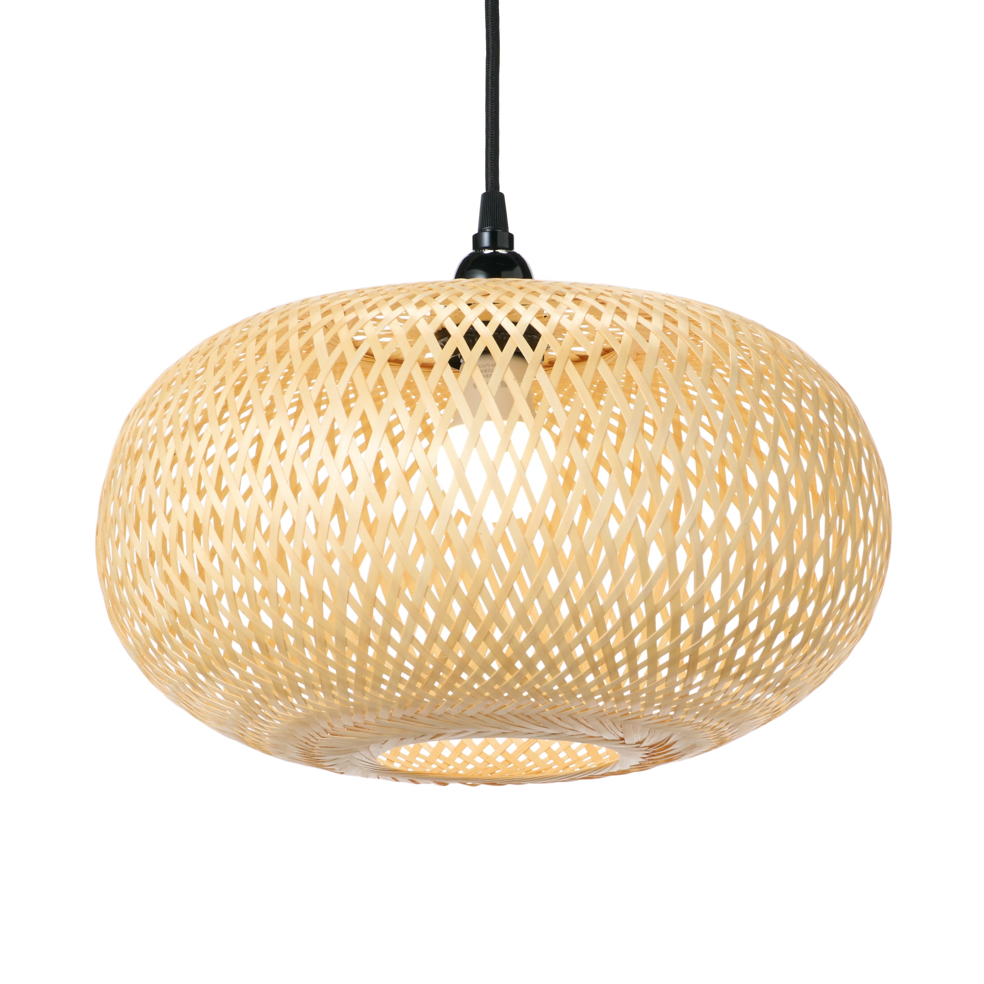 ペンダントライト用シェード　バンブー　オーバル