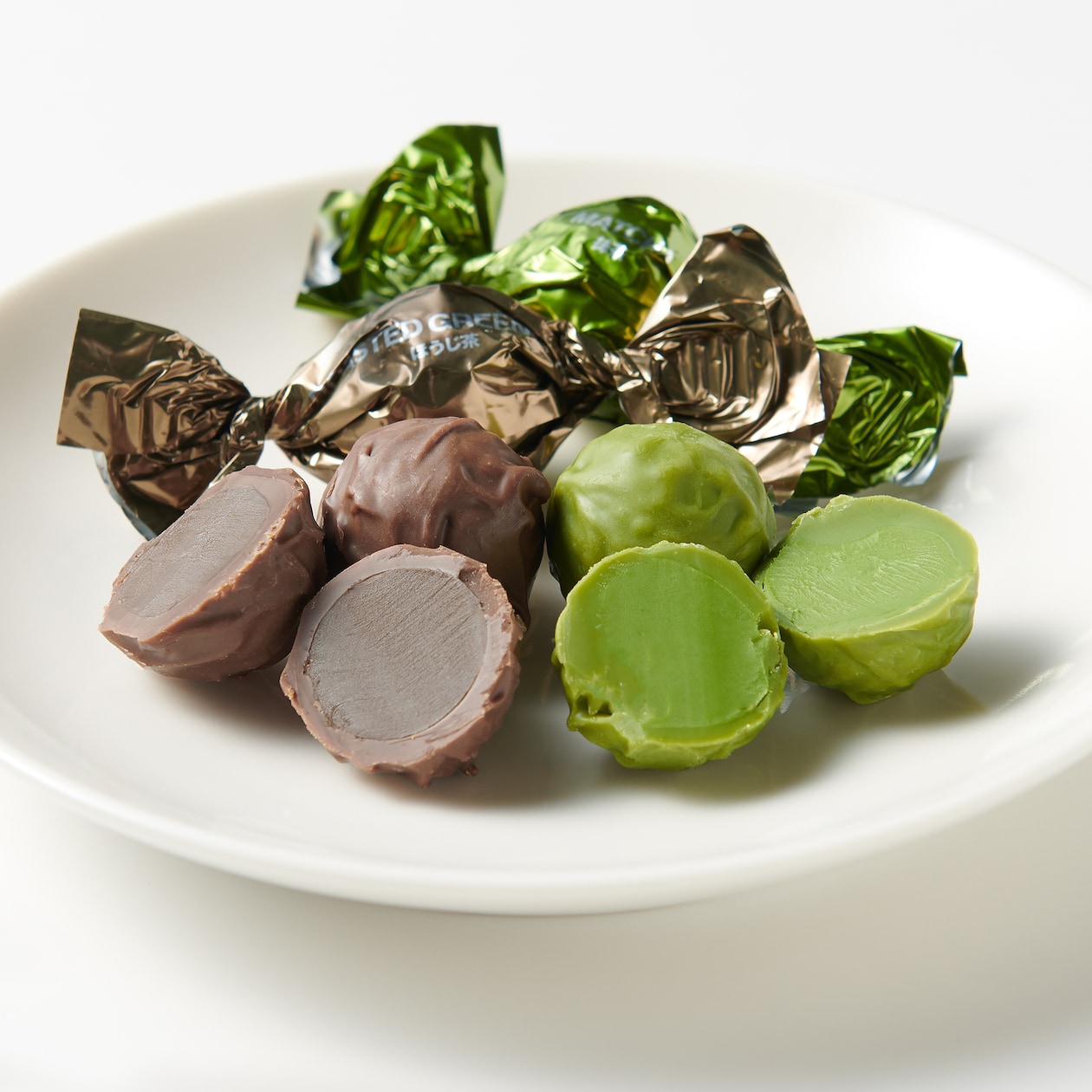 ボンボンショコラ　宇治抹茶＆ほうじ茶