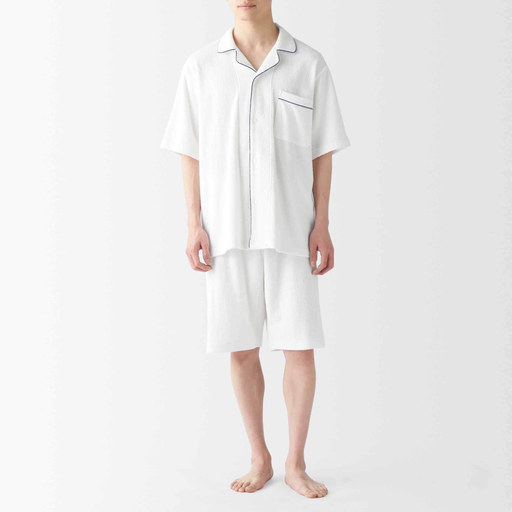 婦人 着るタオル 両面パイル半袖パジャマ | 無印良品