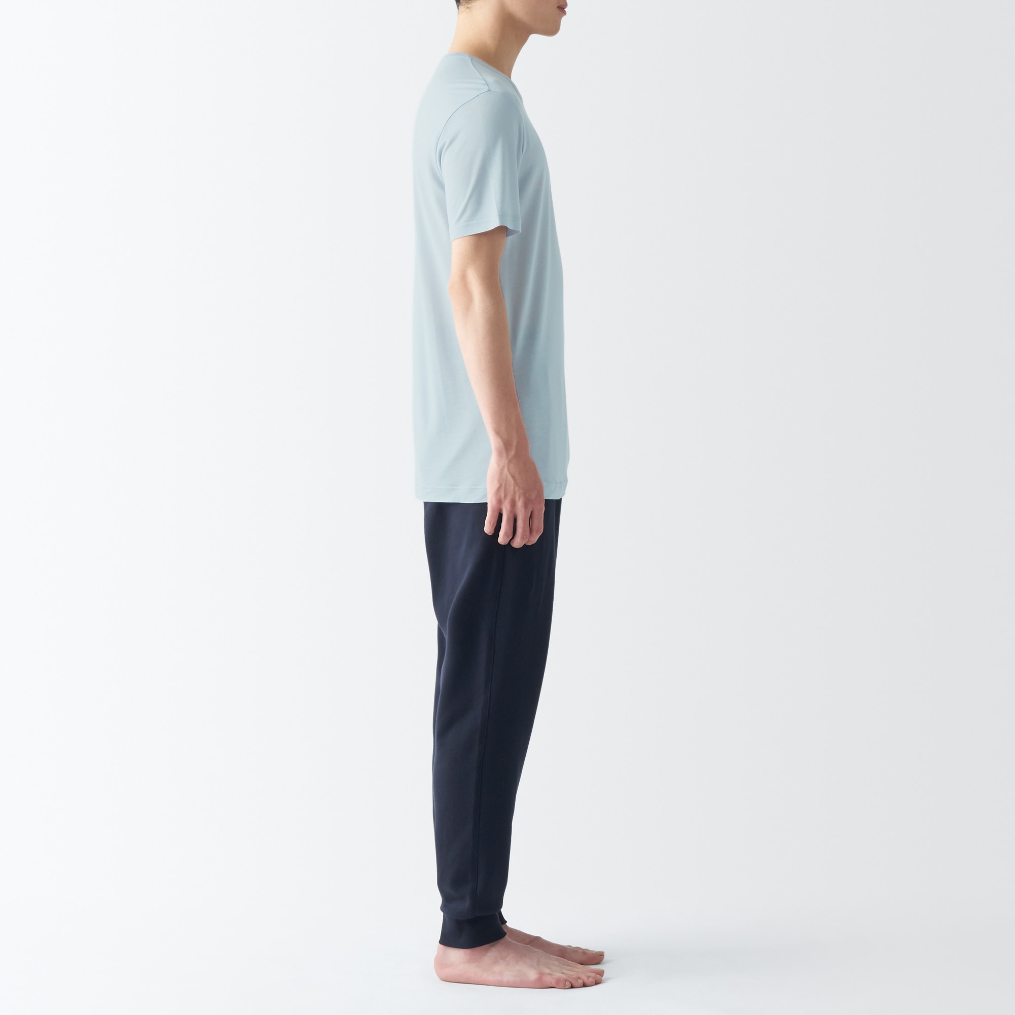 紳士　ひんやりなめらか　クルーネック半袖Ｔシャツ