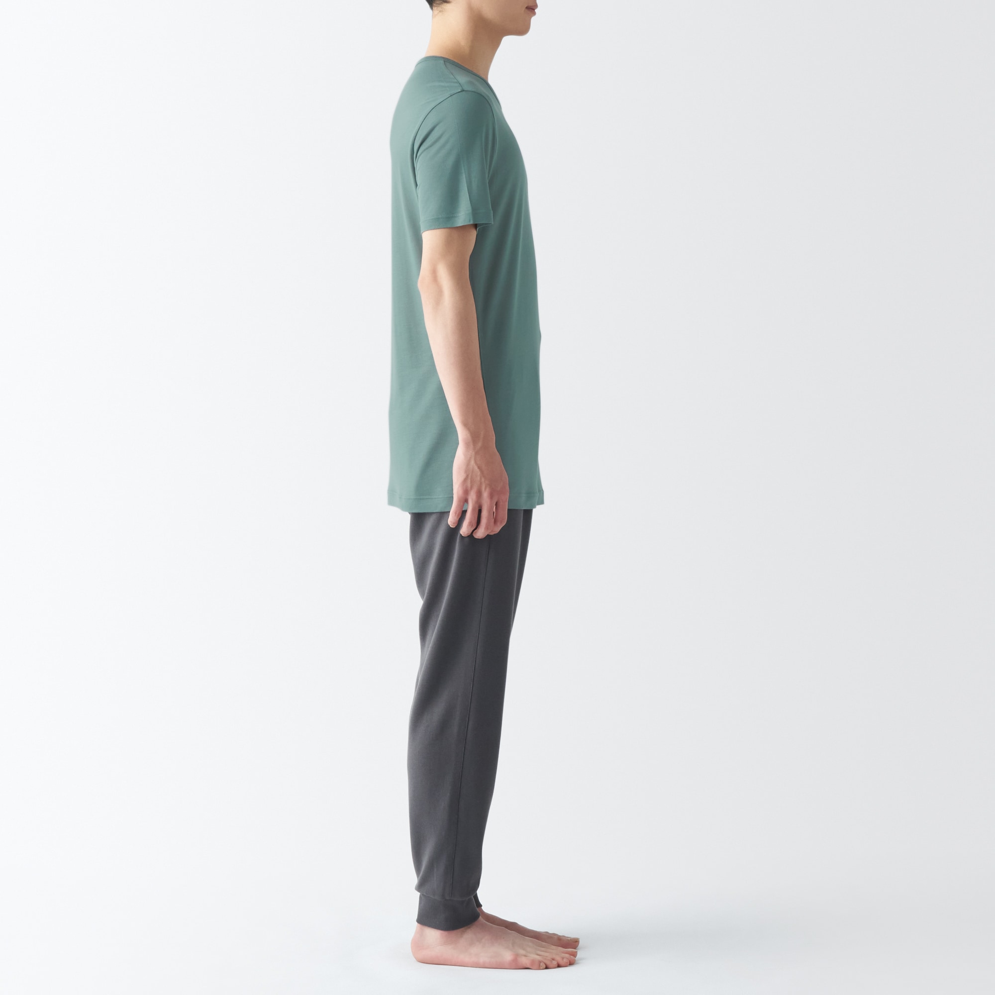 紳士　ひんやりなめらか　クルーネック半袖Ｔシャツ