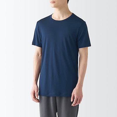 紳士　ひんやりなめらか　クルーネック半袖Ｔシャツ