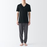 紳士　ひんやりなめらか　Ｖネック半袖Ｔシャツ