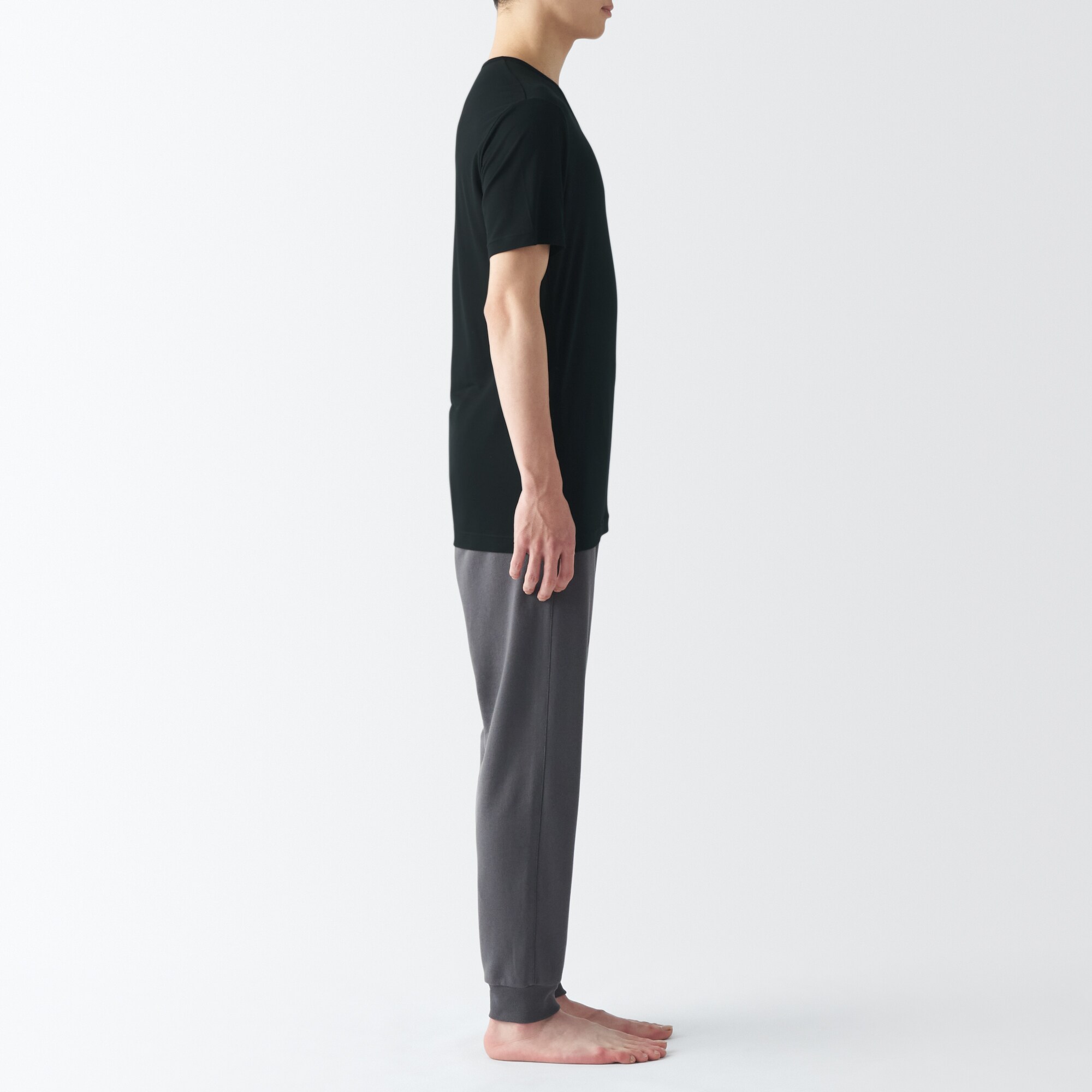 紳士　ひんやりなめらか　Ｖネック半袖Ｔシャツ