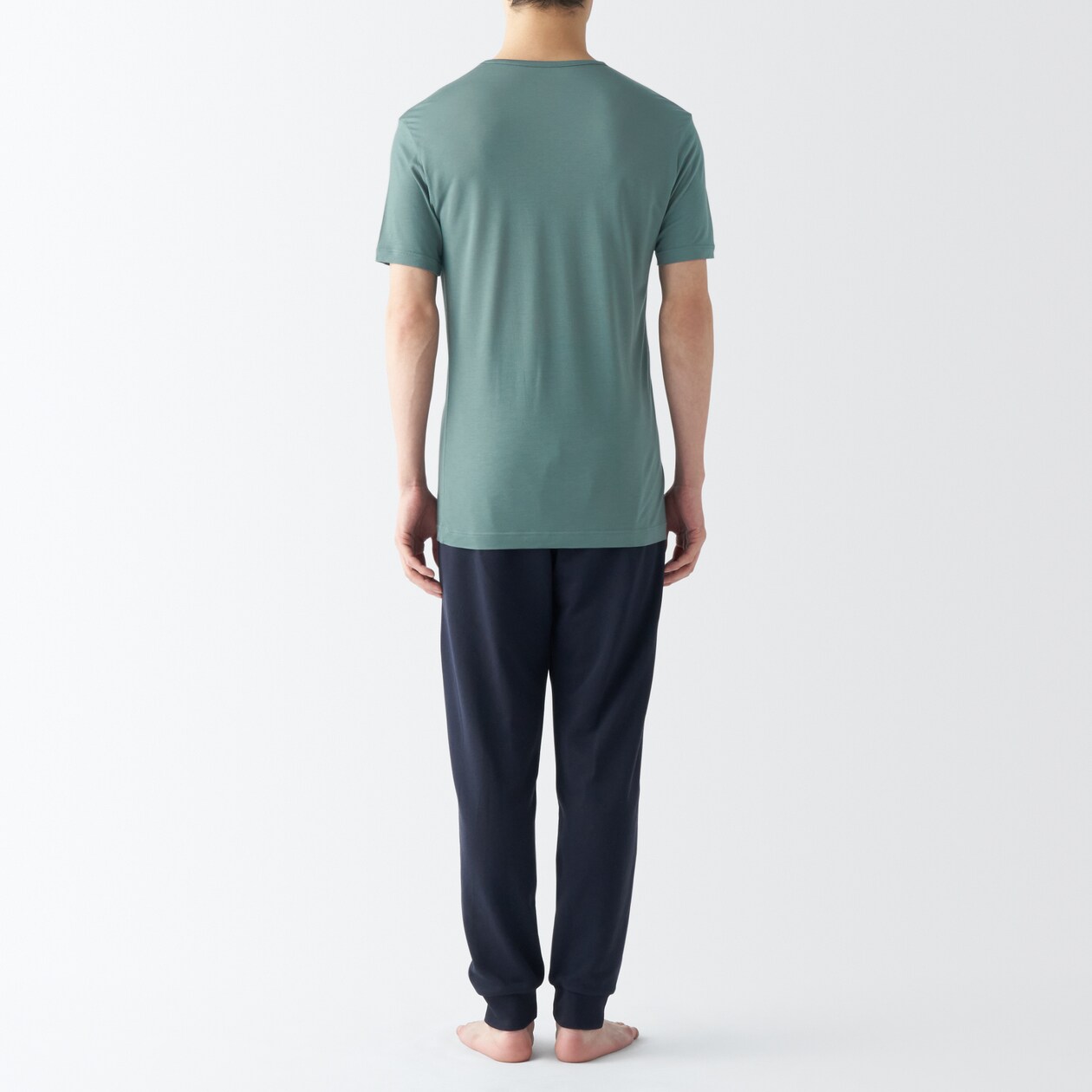 紳士　ひんやりなめらか　Ｖネック半袖Ｔシャツ