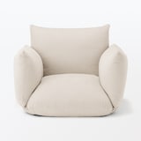 リクライニング　フロアソファ　１シーター　ベージュ