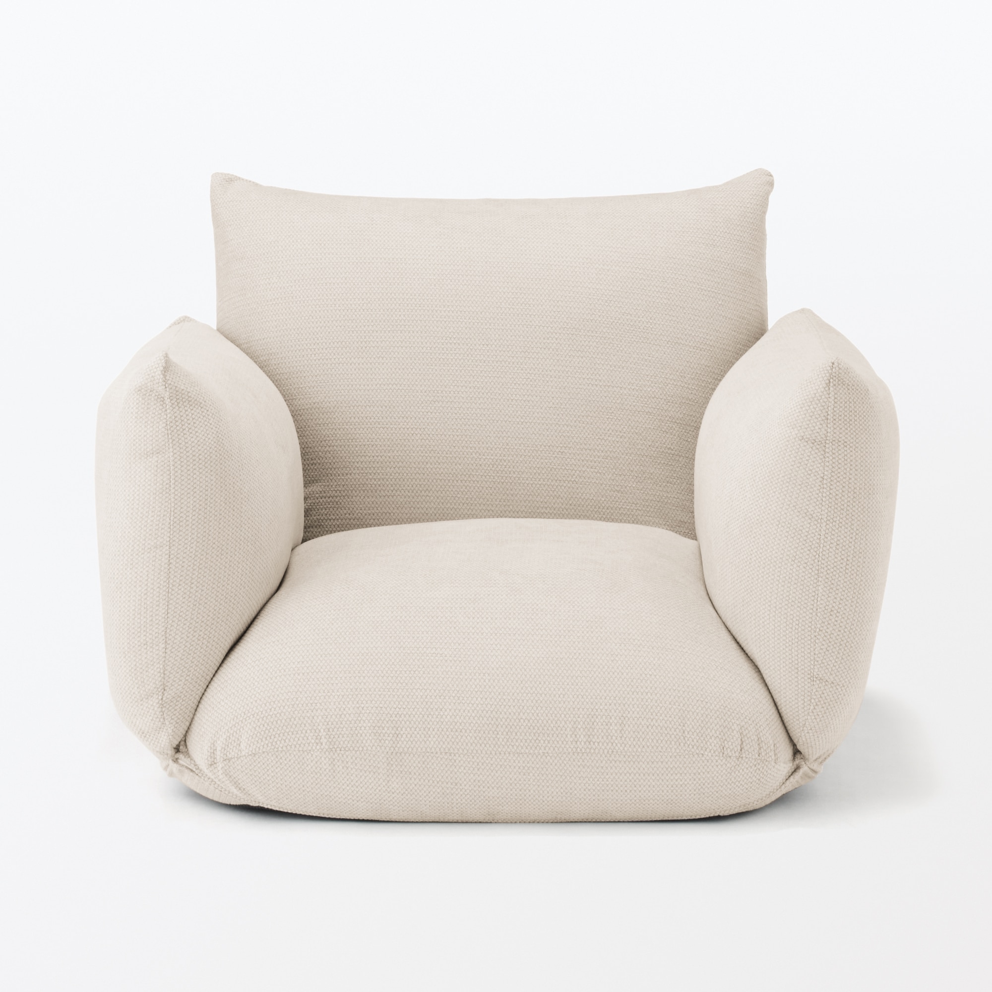 リクライニング　フロアソファ　１シーター　ベージュ