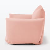 リクライニング　フロアソファ　１シーター　ピンク