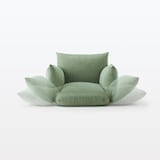 リクライニング　フロアソファ　１シーター　グリーン