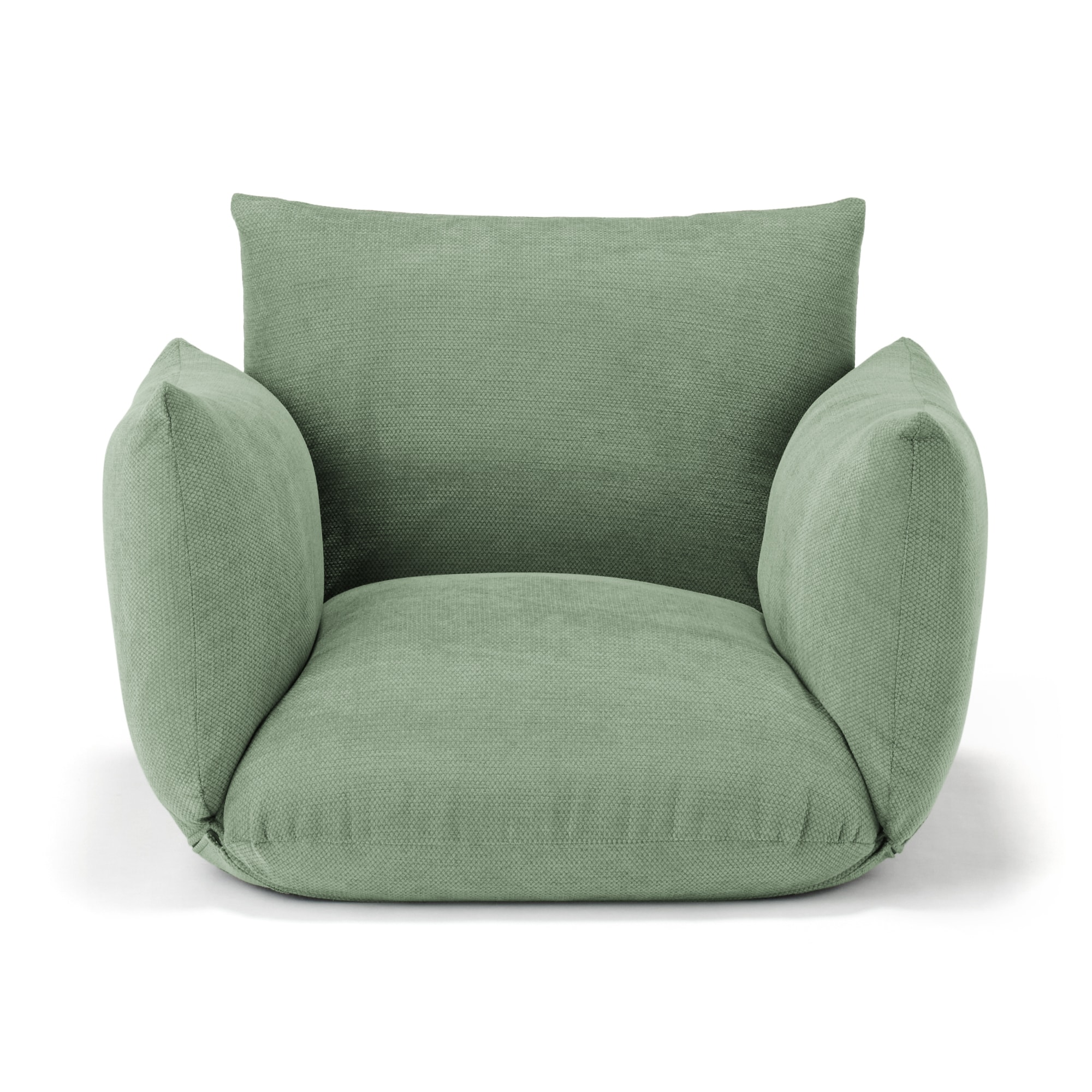 リクライニング　フロアソファ　１シーター　グリーン