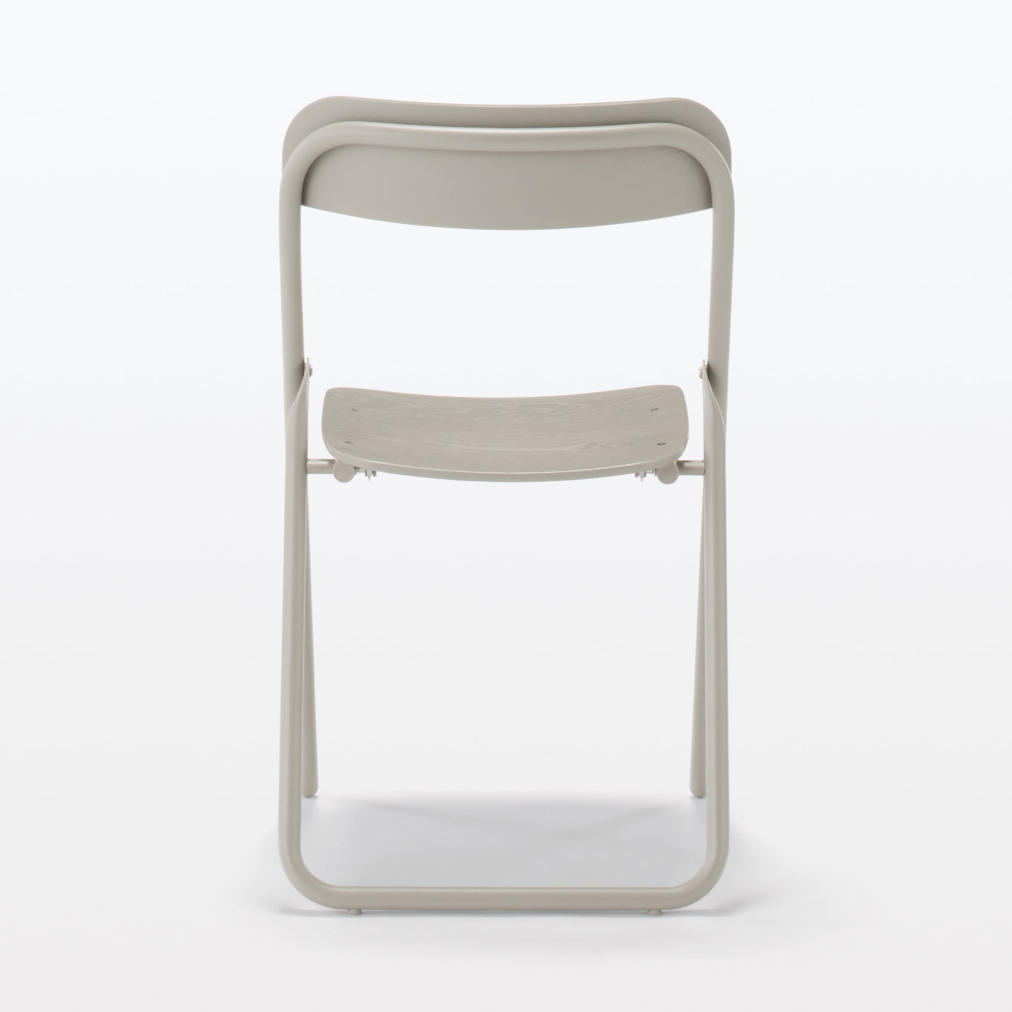 スチールパイプ折りたたみチェア板座