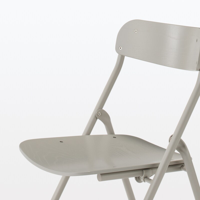 スチールパイプ折りたたみチェア板座 | 無印良品 