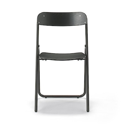 スチールパイプ折りたたみチェア板座