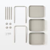 スチールパイプワゴンラック