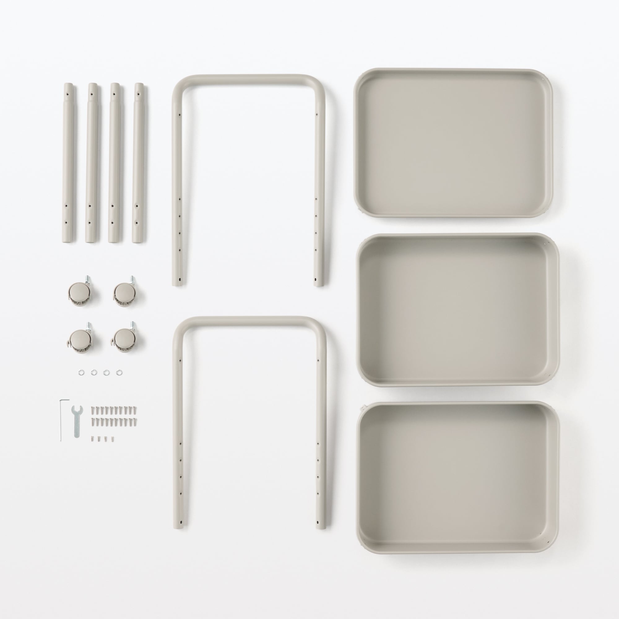 スチールパイプワゴンラック