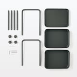 スチールパイプワゴンラック