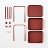 スチールパイプワゴンラック