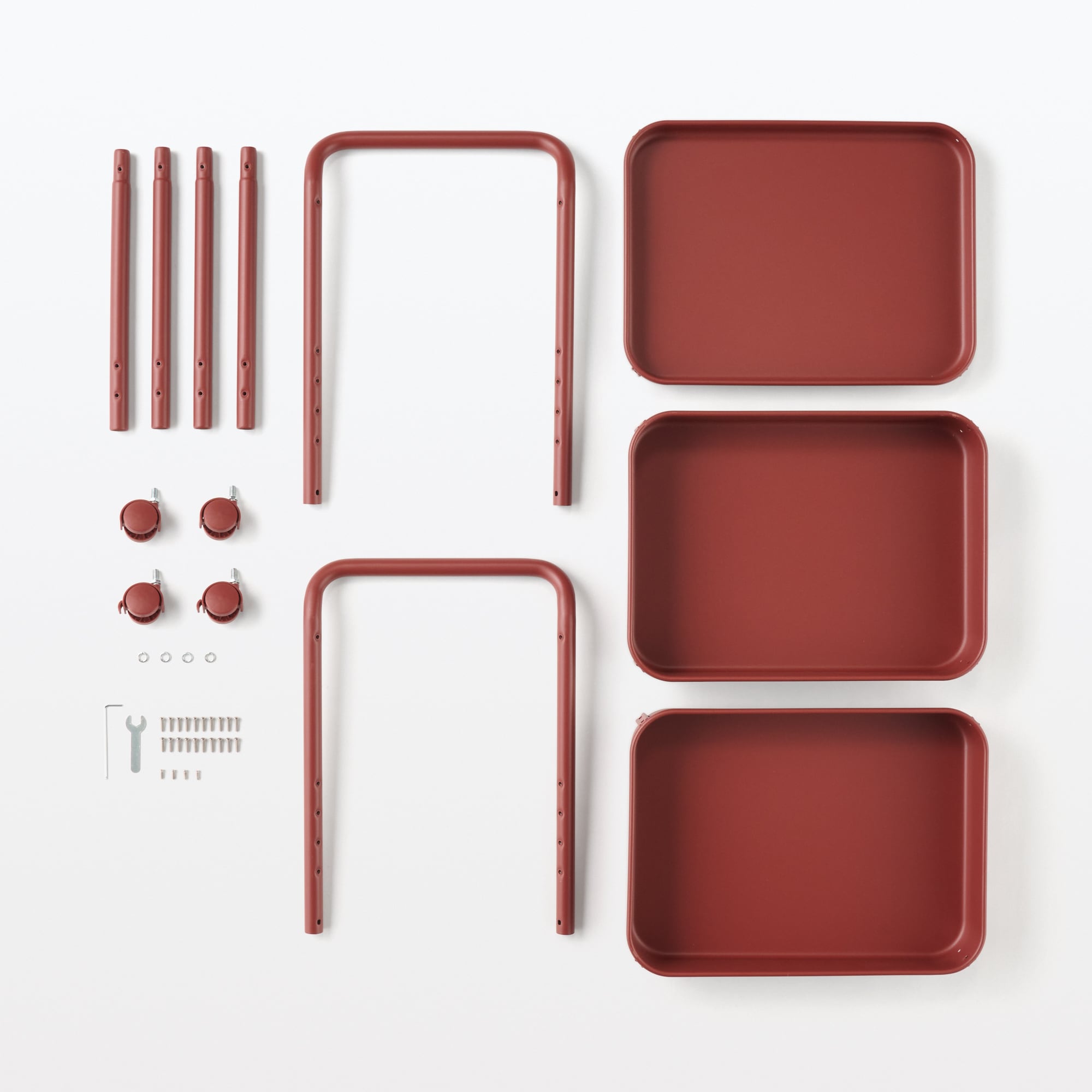 スチールパイプワゴンラック