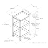スチールパイプワゴンラック