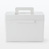 ポリプロピレン　救急箱　ホワイトグレー