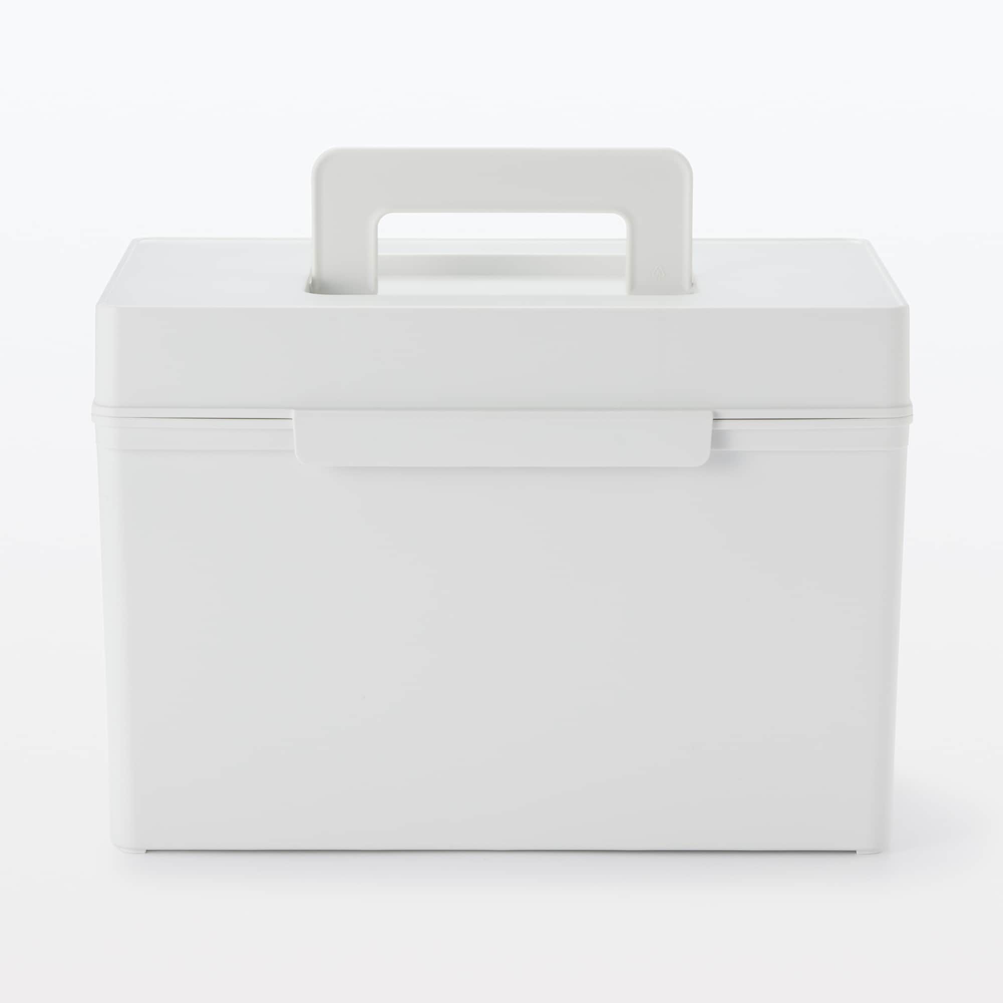 ポリプロピレン　救急箱　ホワイトグレー