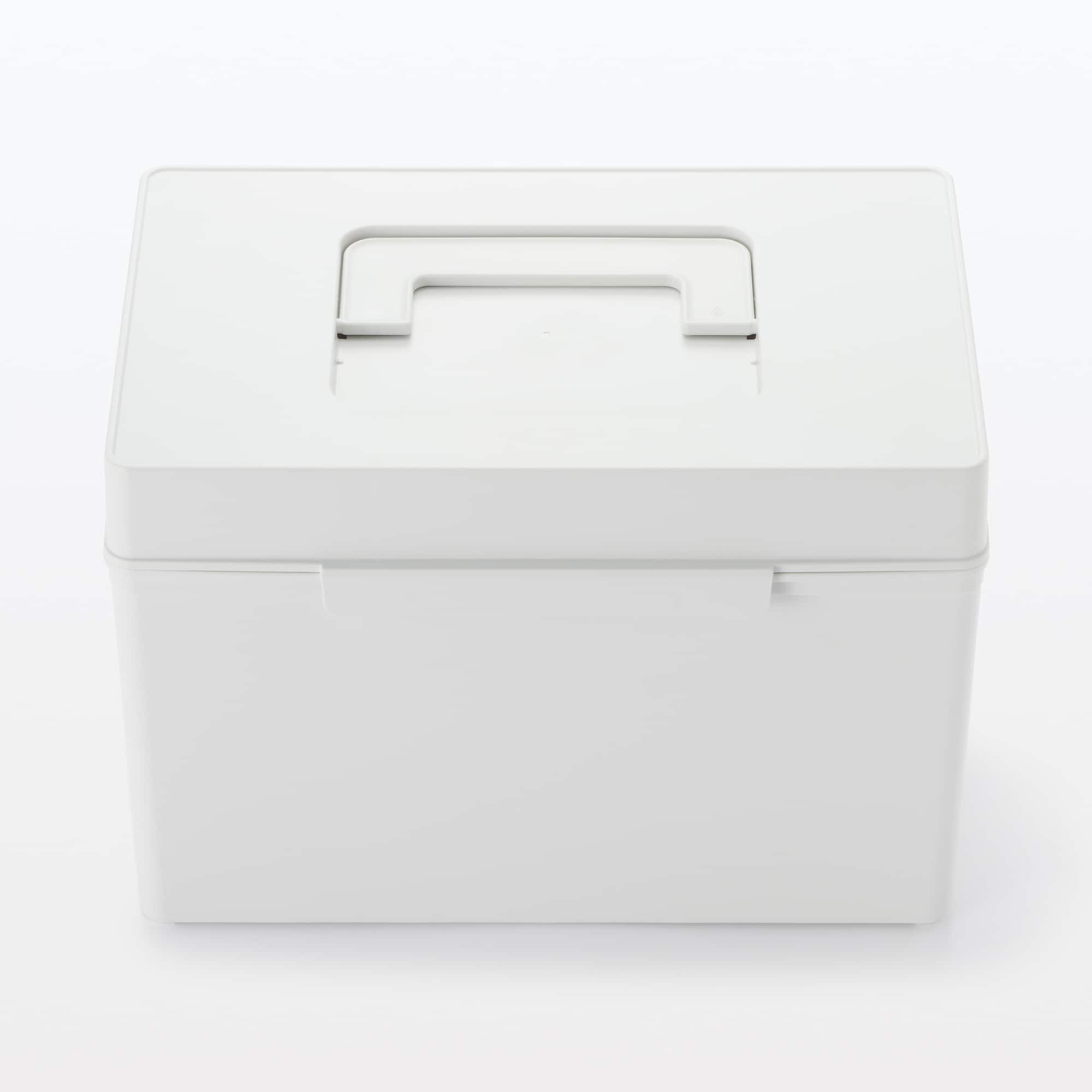 ポリプロピレン　救急箱　ホワイトグレー