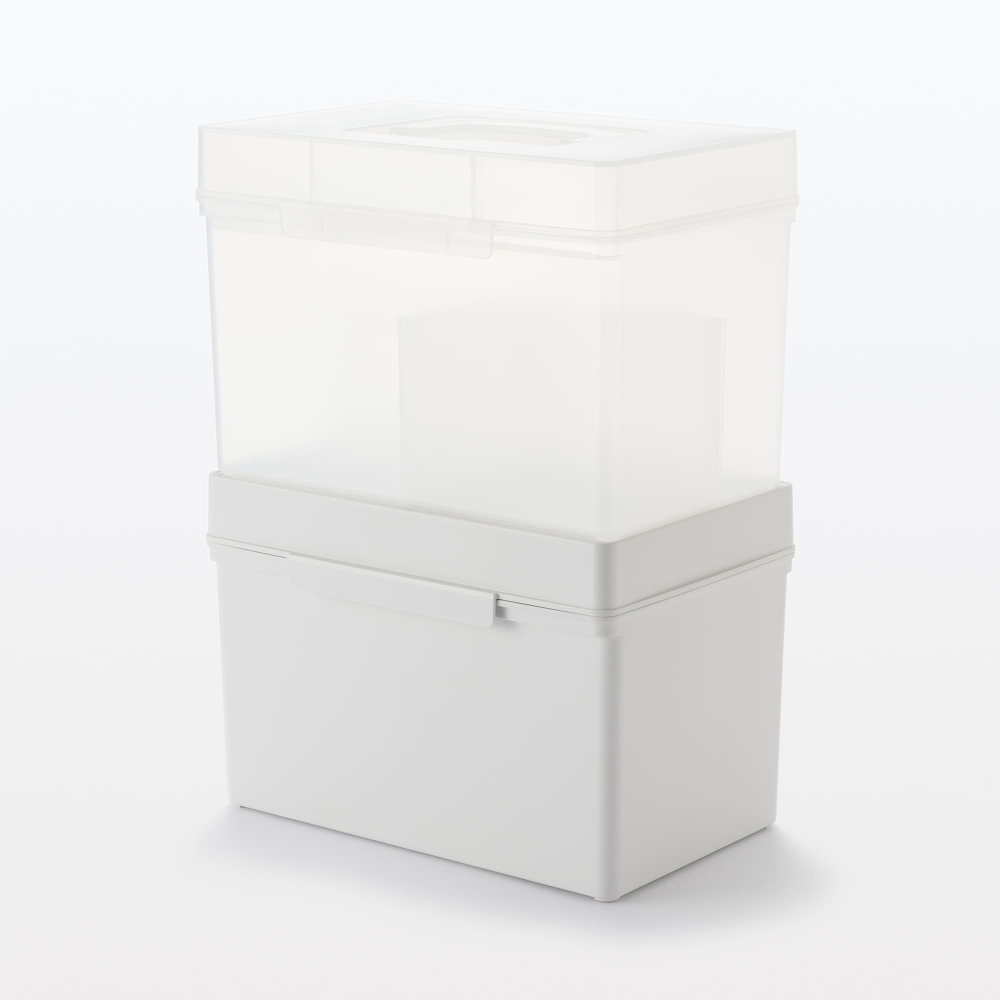 ポリプロピレン　救急箱　ホワイトグレー