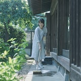 天然素材の掃除用品　シダ材デッキブラシ