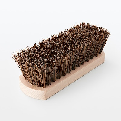 天然素材の掃除用品　シダ材手持ちブラシ　約幅６．５×長さ１８．５ｃｍ