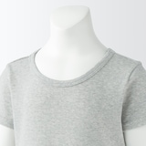 キッズ　フライス編みクルーネック半袖Ｔシャツ【インナー】