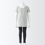 キッズ　フライス編みクルーネック半袖Ｔシャツ【インナー】