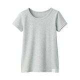 キッズ　フライス編みクルーネック半袖Ｔシャツ【インナー】