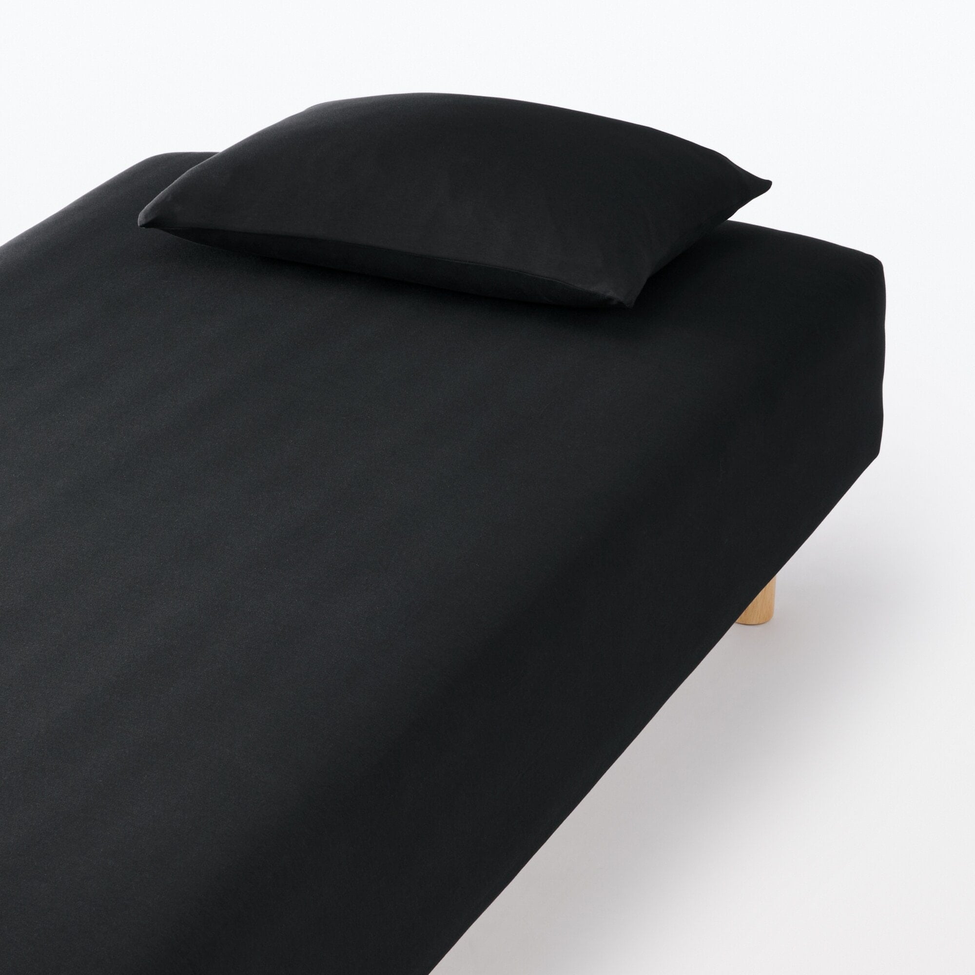 綿混 フィットする ボックスシーツ・SD‐D | 無印良品