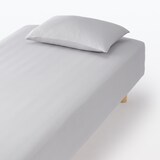 綿混　フィットする　ボックスシーツ・Ｑ‐Ｋ