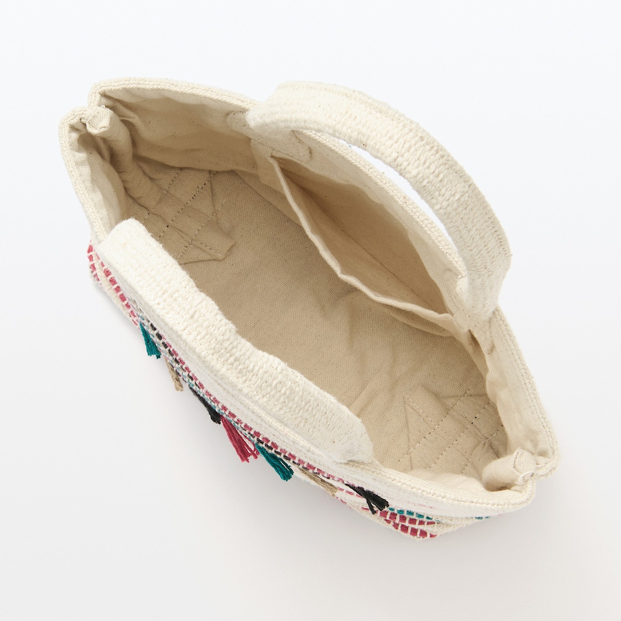 インドの手織り ミニトートバッグ | 無印良品