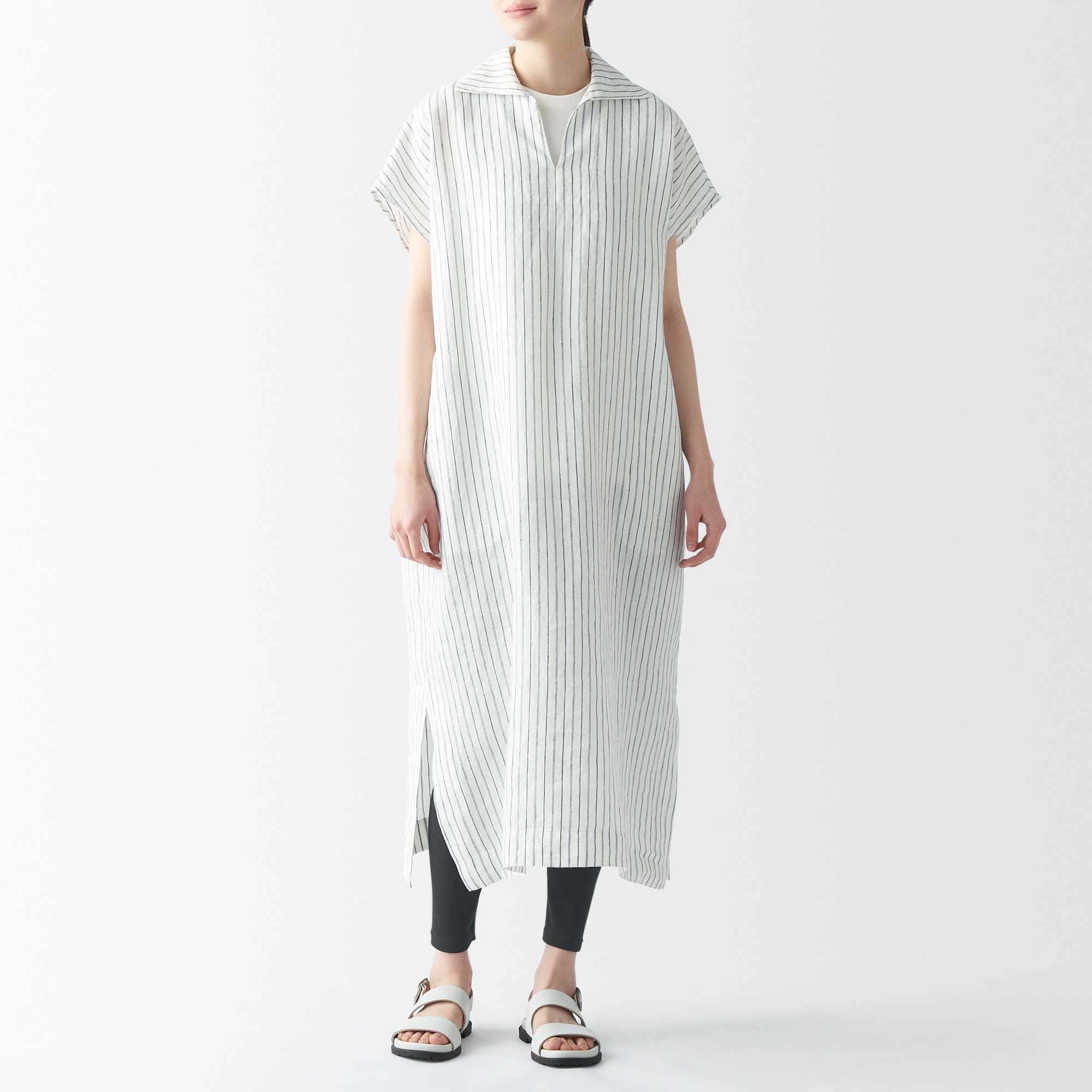 婦人　ＵＶカット　タック編み　レギンス（十分丈）