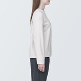 婦人　天竺編みクルーネック長袖Ｔシャツ