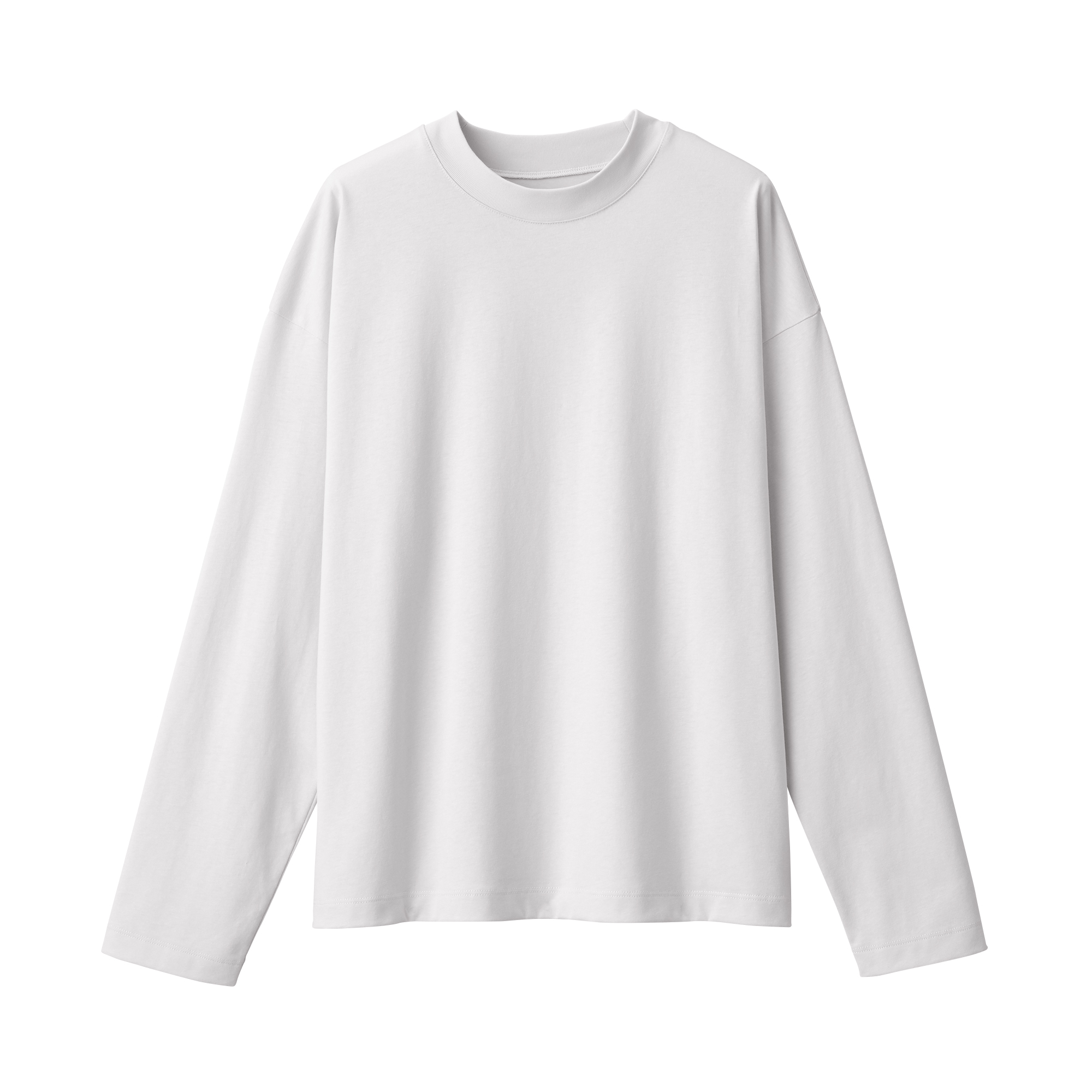 婦人　天竺編みクルーネック長袖Ｔシャツ