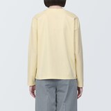 婦人　天竺編みクルーネック長袖Ｔシャツ