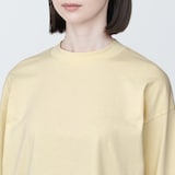 婦人　天竺編みクルーネック長袖Ｔシャツ