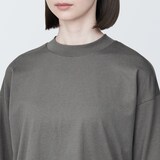 婦人　天竺編みクルーネック長袖Ｔシャツ