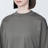 婦人　天竺編みクルーネック長袖Ｔシャツ