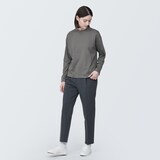 婦人　天竺編みクルーネック長袖Ｔシャツ